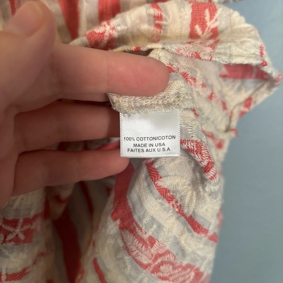 Misa Los Angeles Pink White Off the Shoulder Embroidered Mini Dress Medium Boho - Picture 11 of 12